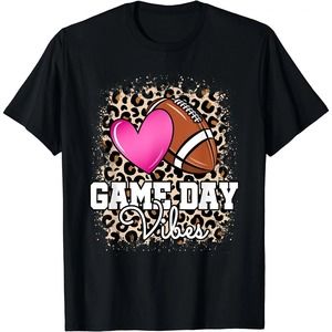 American Football Lover Game Day Leopard Cheetah Football Gift For Fan